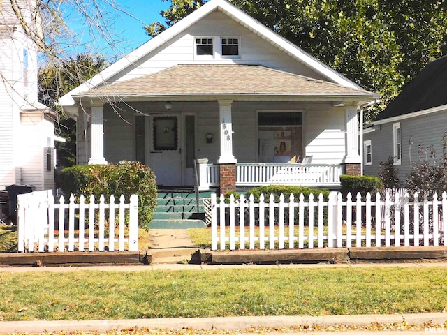 bungalow featuring covered porch