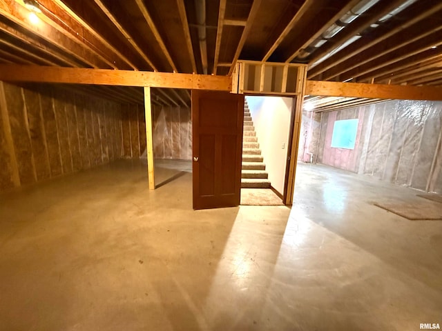 view of basement