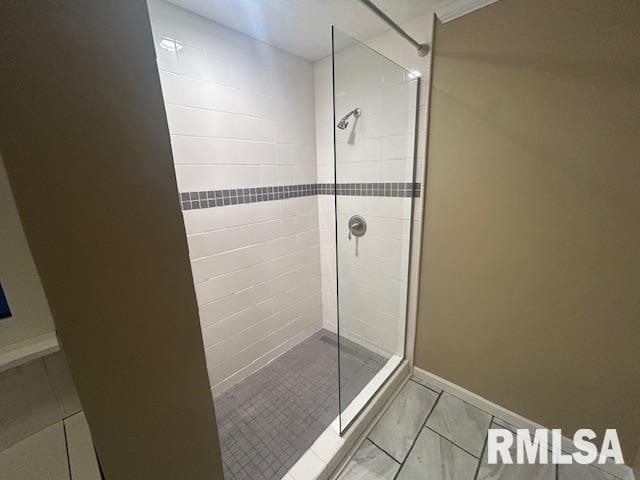 bathroom with walk in shower