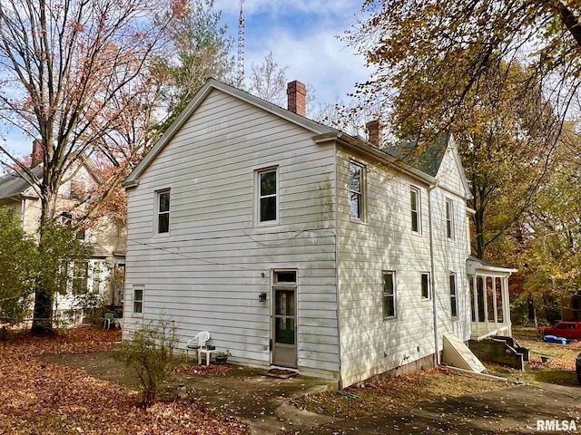 view of rear view of property