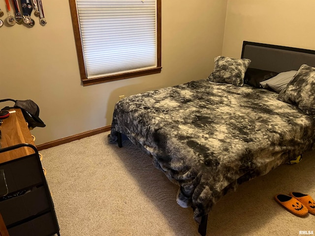 bedroom featuring carpet flooring