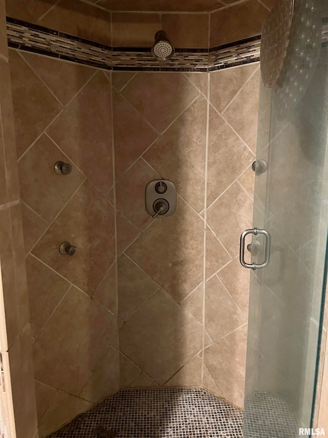 bathroom with an enclosed shower