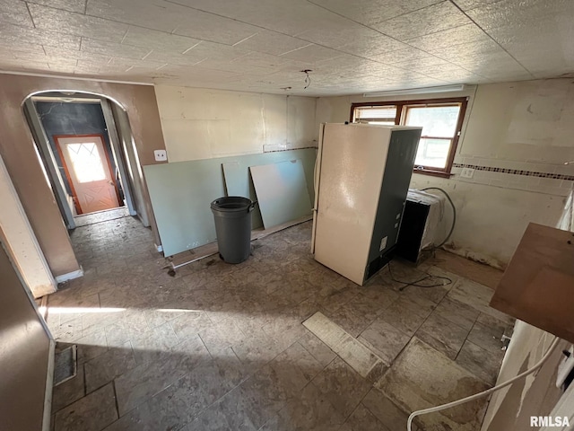 617 Short 8th St, Lincoln, IL 62656 - kitchen featuring freestanding refrigerator