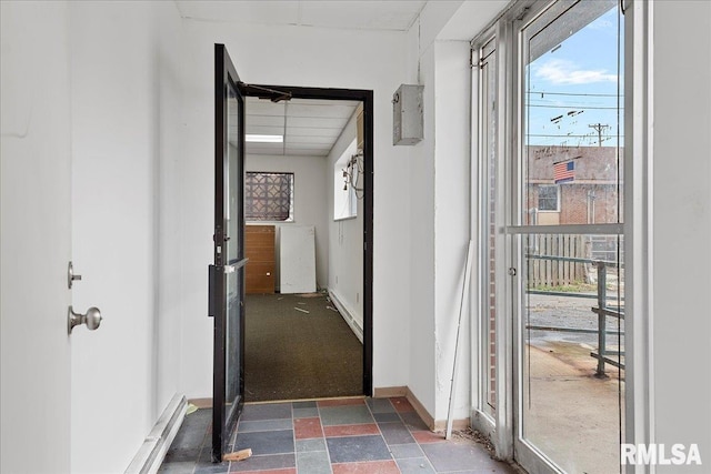 corridor featuring plenty of natural light