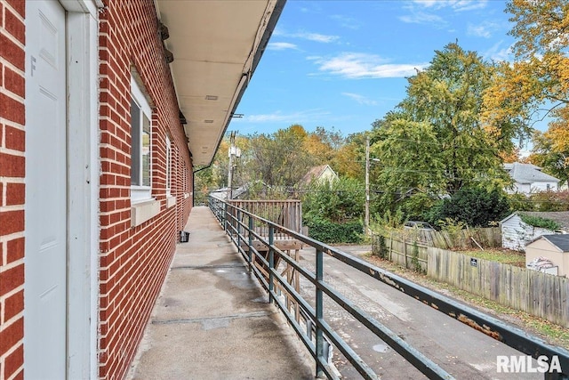 view of balcony