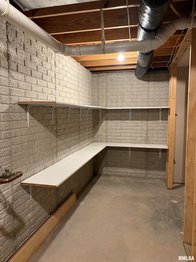 view of basement