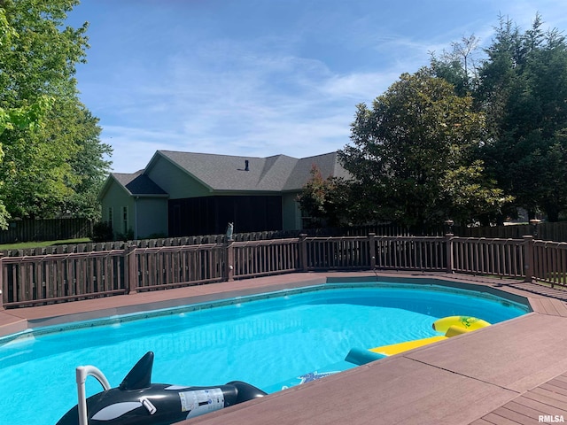 view of pool