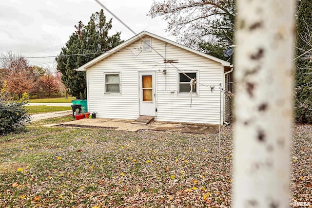 view of back of property