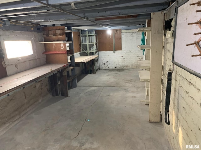 view of basement