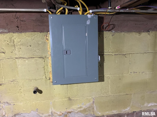 utility room with electric panel