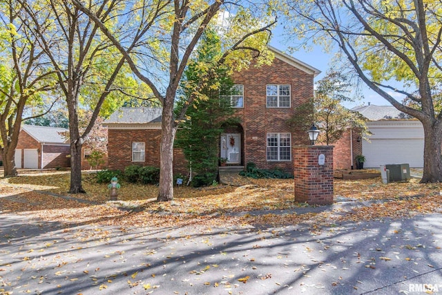 front of property featuring a garage