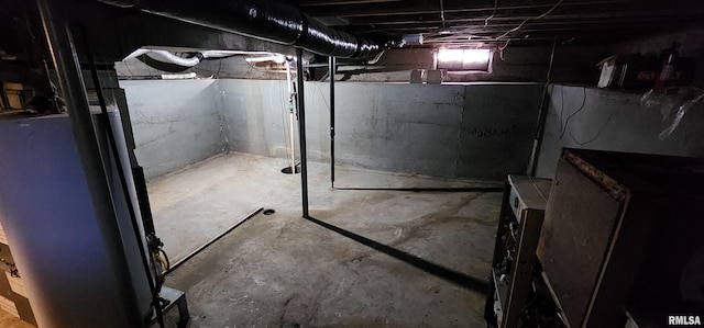 view of basement