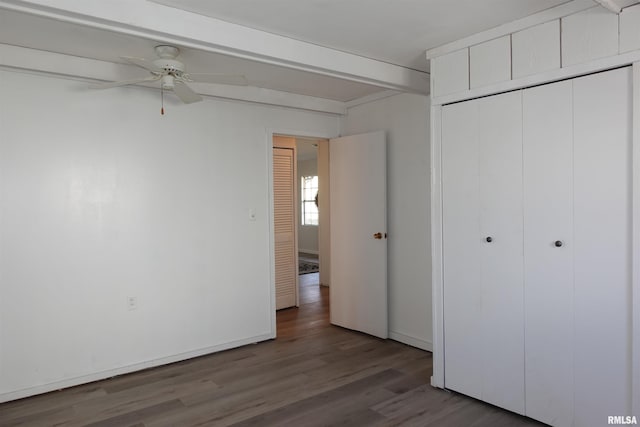 248 W Sanborn St, Galesburg, IL 61401 - unfurnished bedroom featuring wood finished floors and a closet