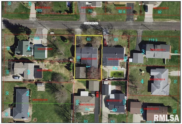 248 W Sanborn St, Galesburg, IL 61401 - aerial map of property and surrounding area
