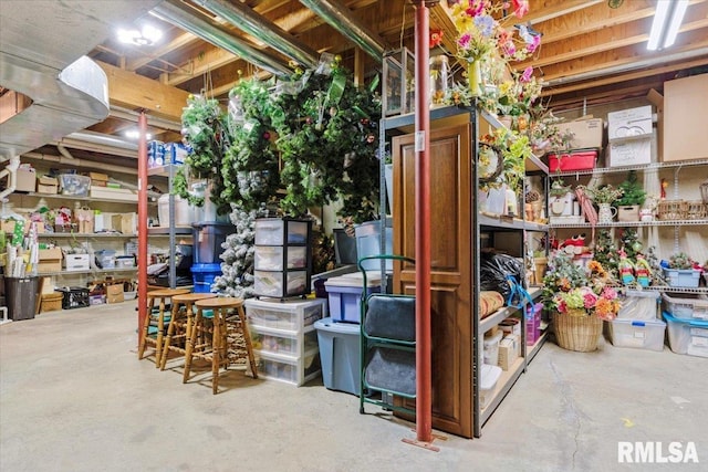 view of storage room