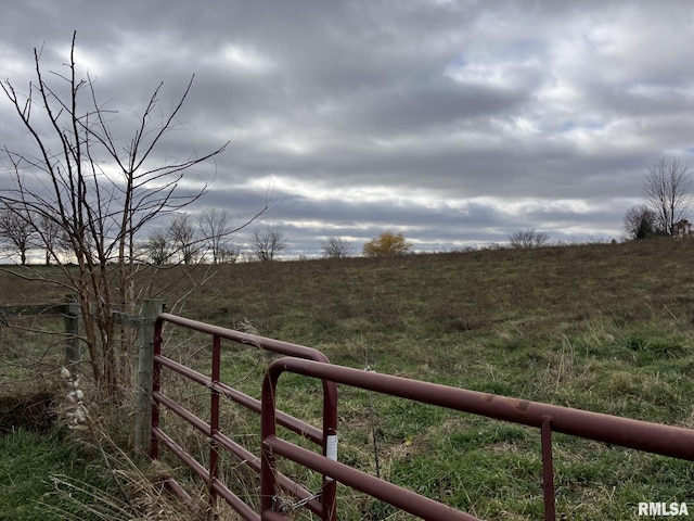 view of yard featuring a rural view