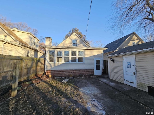 view of back of property