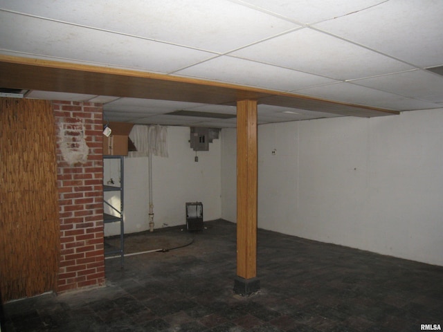 view of basement