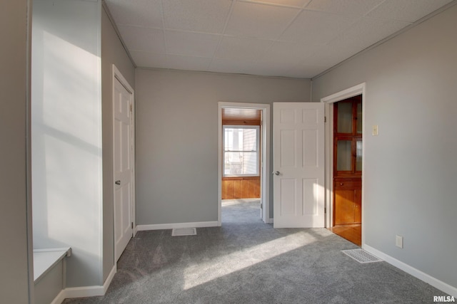 unfurnished bedroom featuring carpet flooring