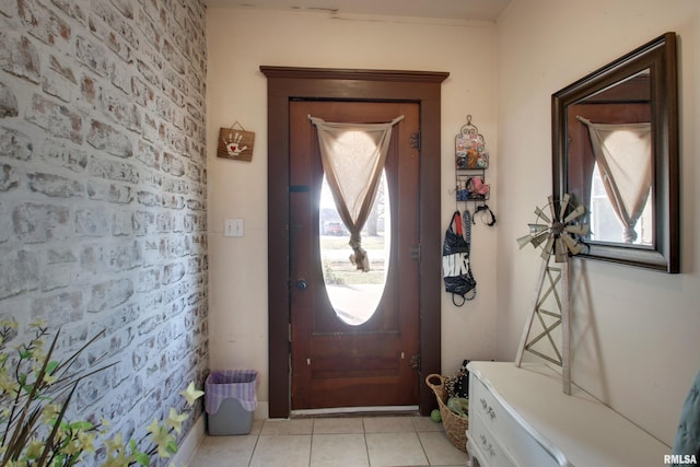 tiled entrance foyer with plenty of natural light