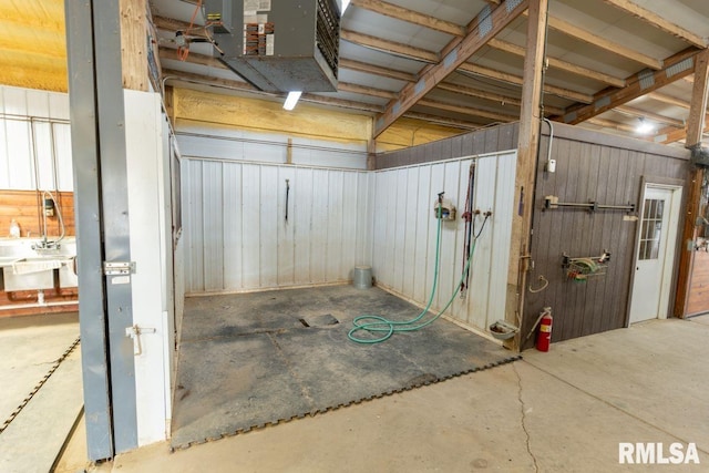 view of stable with sink