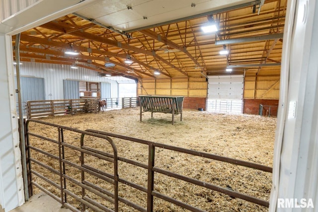 view of horse barn