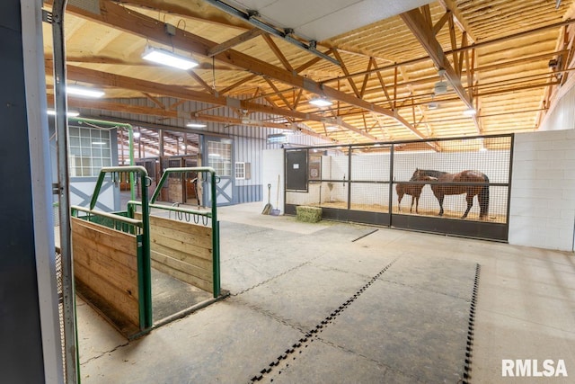 view of horse barn