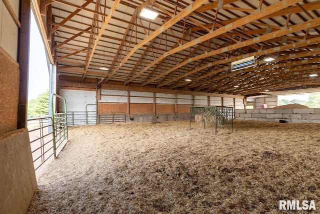 view of horse barn