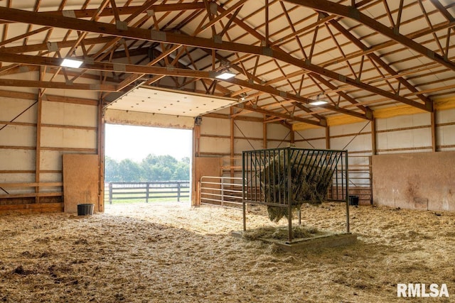 view of horse barn