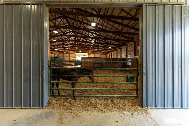 view of horse barn