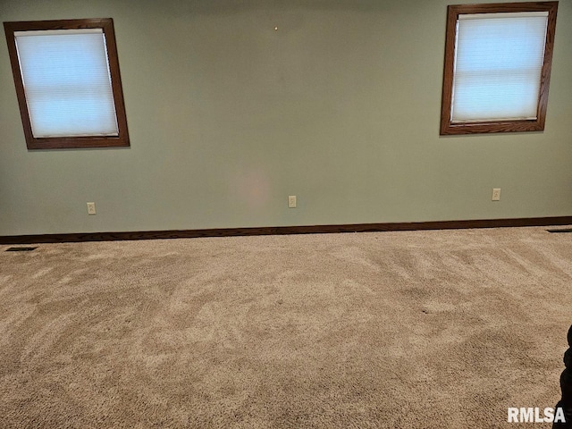 view of carpeted empty room