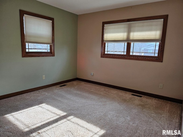 empty room featuring carpet