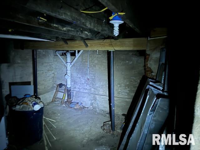 view of basement