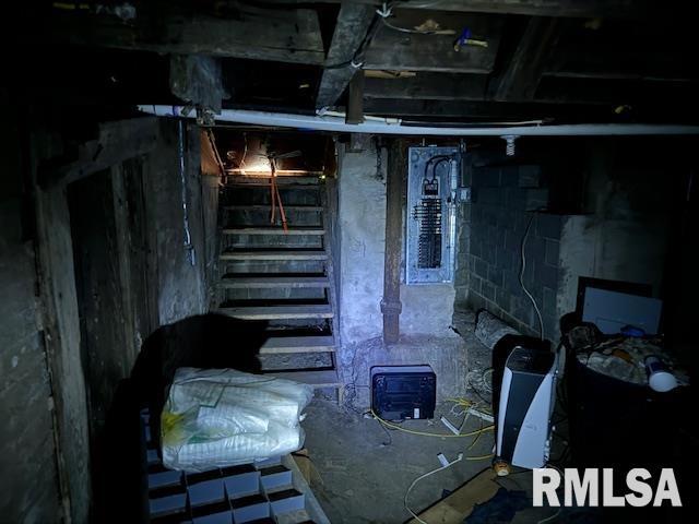 view of basement