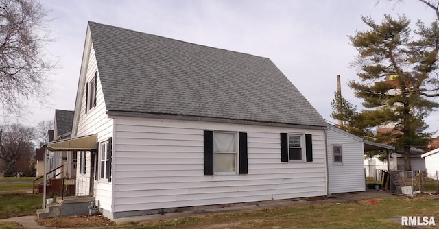 view of side of property