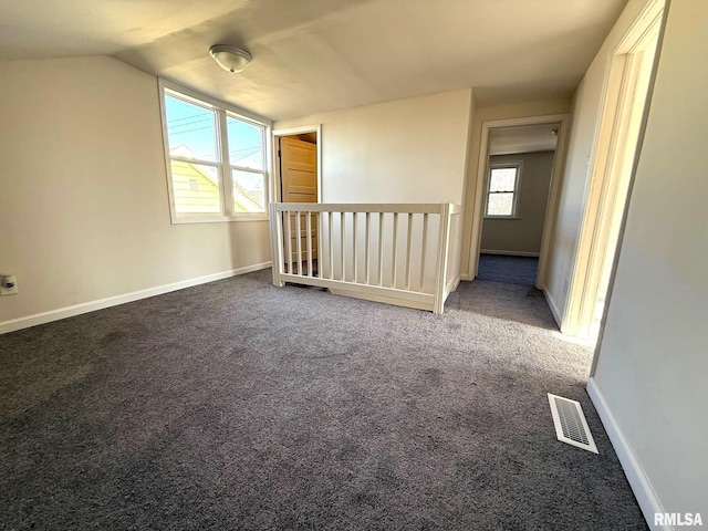 interior space with lofted ceiling