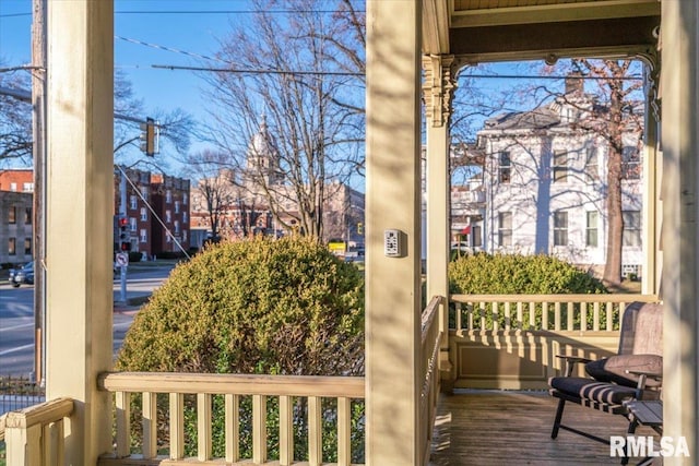 exterior space featuring a porch