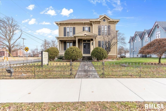 view of front of property with a porch