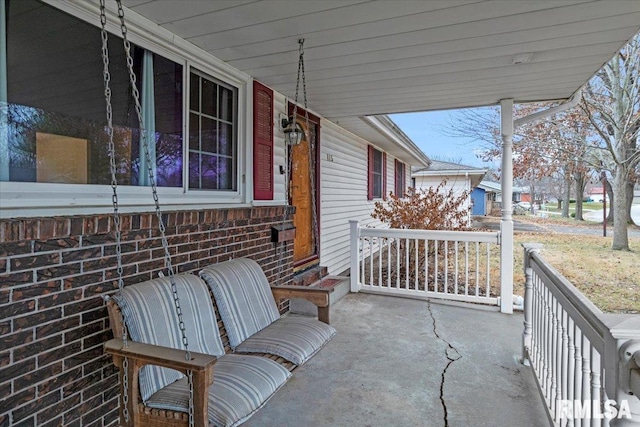 view of patio / terrace featuring a porch