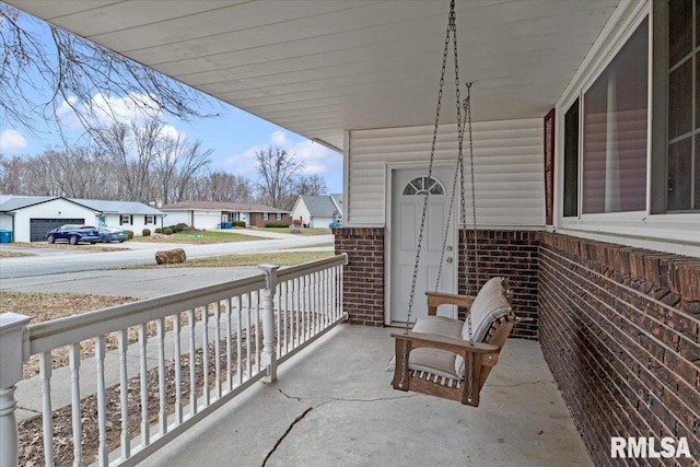 view of patio / terrace featuring covered porch