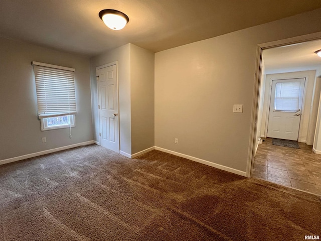 view of carpeted empty room