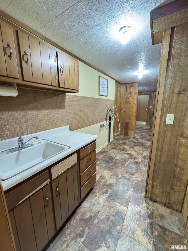 laundry area with sink