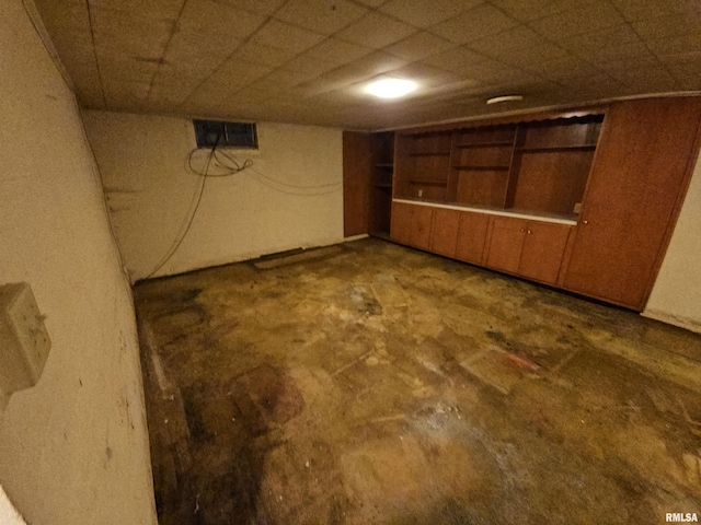 view of basement