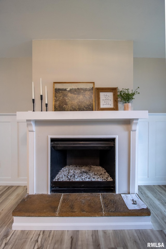 room details with hardwood / wood-style floors