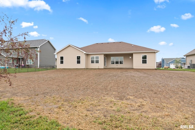 view of back of property