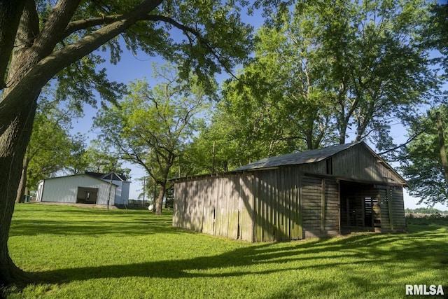 exterior space with an outdoor structure