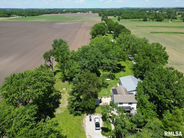 bird's eye view featuring a rural view