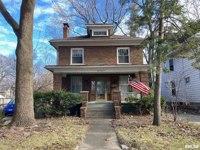 view of front of house featuring a porch