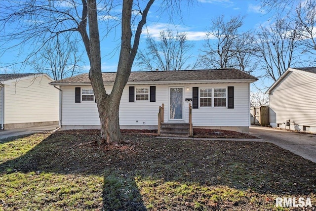 view of ranch-style home