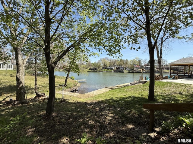 property view of water
